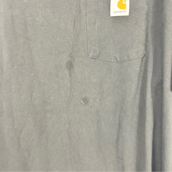 CARHARTT black xxl chest pocket tee shirt W5 - Picture 4 of 6